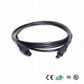 1M Digital Audio Optical Toslink Cable Black