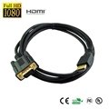 VGA HD-15pin Gold Male to HDTV HDMI Cable 1080P for PC TV 4