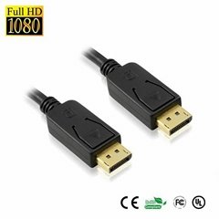 24K Gold Plated 20 pin DisplayPort Cable