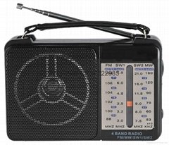 RX-607AC 4 band portable radio receiver  