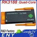 Dual wifi antenna RK3188 Quad core RAM 2GB ROM 8GB Bluetooth Android Mini PC
