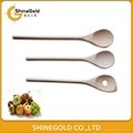 A set of wooden spoon