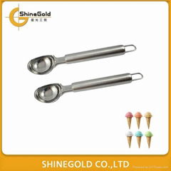 Stainless steel ice cream spoon