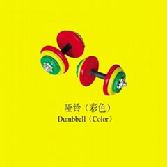 colored  dumbbell 