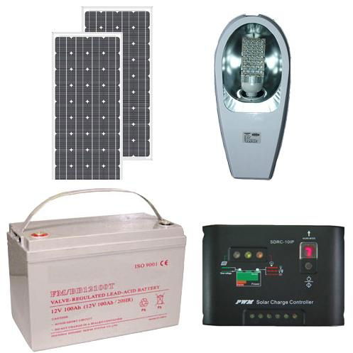 Solar Power LED Lamp Street Light System 2