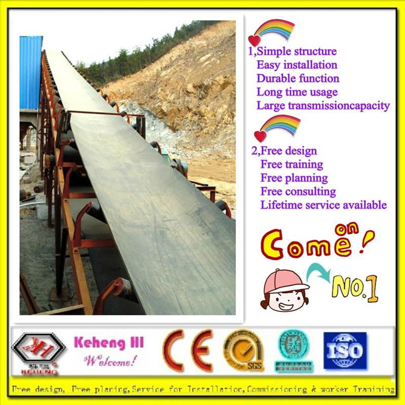 Long time usage belt conveyor from Keheng Henan pvc China
