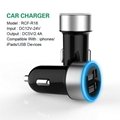 2014 new design car charger for iphone/ipad 2