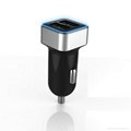 2014 new design 2.4 dual car charger for iphone/ipad 3