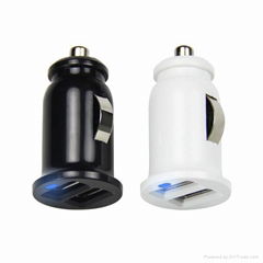 2013 good quality 2.1a mini usb car charger for iphone/ipad