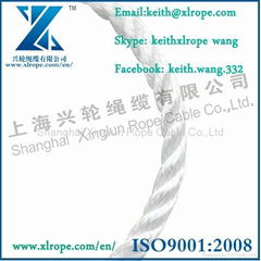 3 strand polyester rope for anchor and mooring