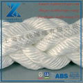 72mm*220m/pc 8 strand marine ropes for