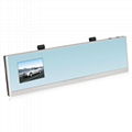 Rear view mirror car camera recorder with two lens