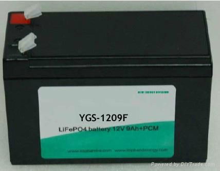 12V 9AH LiFePO4 Battery Pack