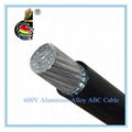 600V aluminum alloy conductor aerial bundle cable 1