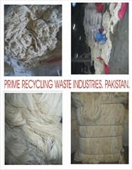 ALL TYPES OF SPPINNING AND WEAVING MILLS WASTE ITEMS FOR SLAE FROM PAKISTAN