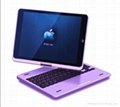 Exclusive patent Rotate 360 degrees bluetooth keyboard case for ipad 5 shenzhen 