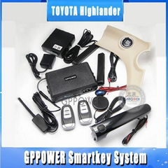 TOYOTA Highlander alarm system can push button start engine