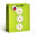 High quality flower paper bag with 3D 1