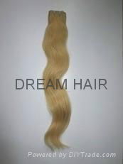 Double Drawn Machine Weft Colored Hair