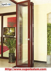 Heavy duty aluminium sliding door