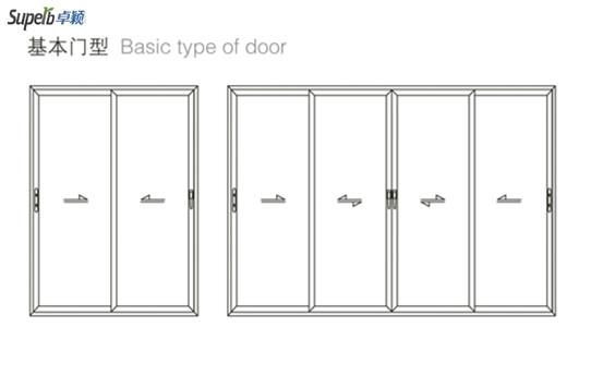 THermal Break Aluminium sliding Door with Double Glazed glass 4