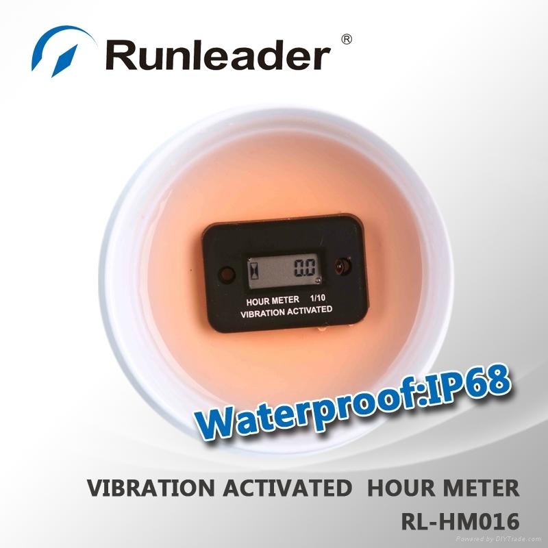 LCD Wireless Vibration Hour Meter for mower aerator ast tralier turf seeders 4