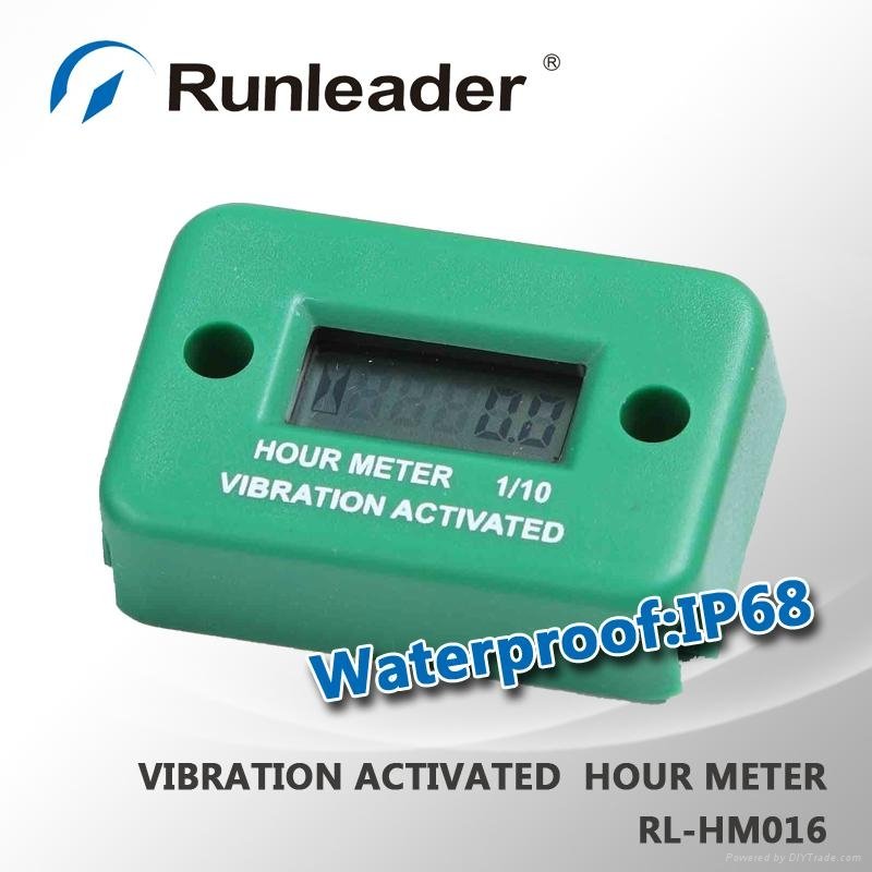 LCD Wireless Vibration Hour Meter for mower aerator ast tralier turf seeders 5