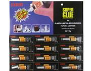 black cards  super glue  12pcs