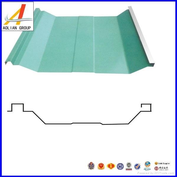 Light weight corrugated steel sheet as roof tile