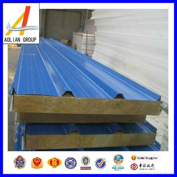 Construction Rock Wool Sandwich Panel Flat Pack China Prefabricated Homes