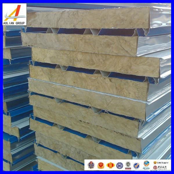 Construction Rock Wool Sandwich Panel Flat Pack China Prefabricated Homes 3