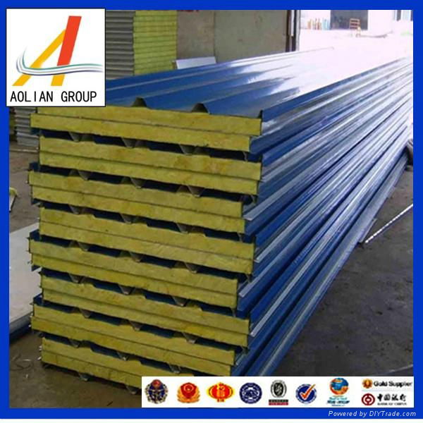 Construction Rock Wool Sandwich Panel Flat Pack China Prefabricated Homes 4