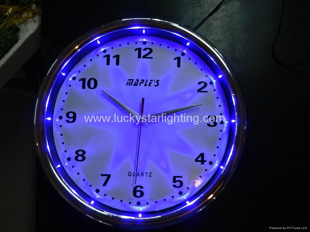 12 inch LED neon clock