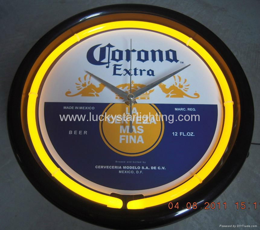 12 inch LED neon clock 4