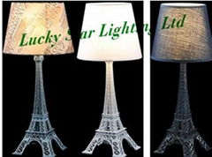 Eiffel towen shape pc cloth table lamp