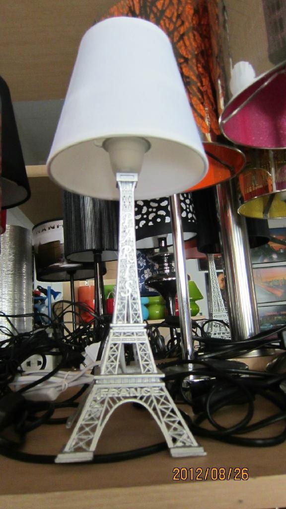 Eiffel towen shape pc cloth table lamp 2