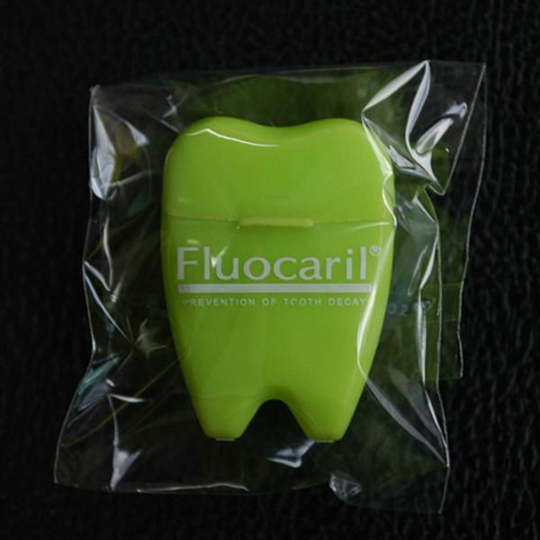 15m mint flavor tooth shape dental floss in opp bags 2