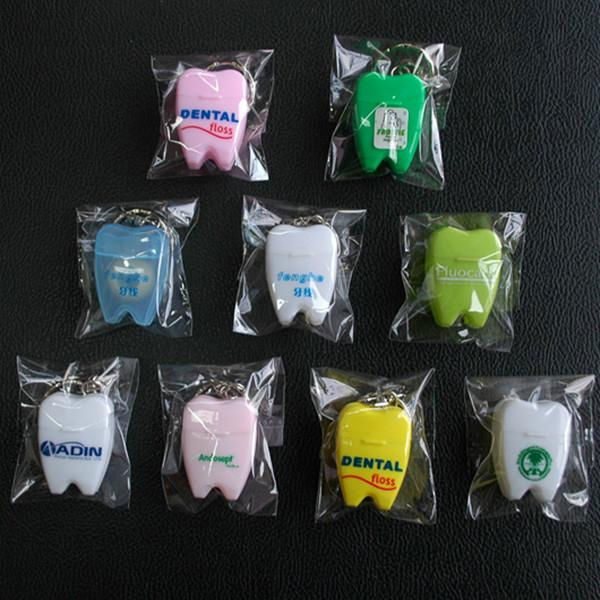 15m mint flavor tooth shape dental floss in opp bags 3