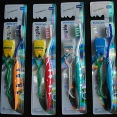 Soft toothbrush kit with dental floss