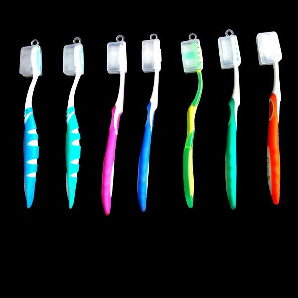 Soft toothbrush kit with dental floss 3