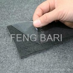 transparent film applied to carpet