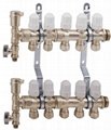5-Branch Brass Manifold Set for Floor Heating System