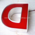 Front lit led aluminum letter signs