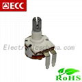 Horizontal Terminal with Switch Rotary Potentiometer for devices(R1611S- D2-)