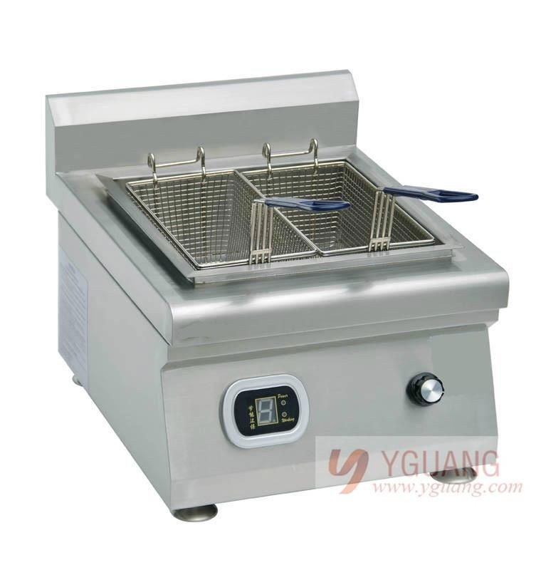 countertop commercial induction deep chip fryer 