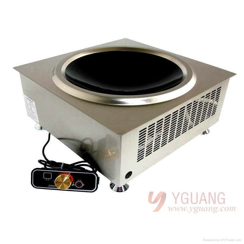 hotpot built in induction wok stove low price for commercial restaurant 