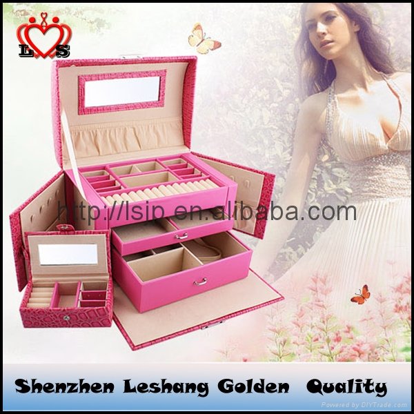 New Leather Jewellery Box Manufacturer and Velvet Jewelry Box 2