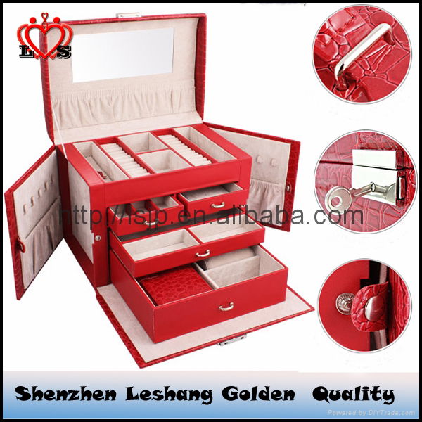 New Leather Jewellery Box Manufacturer and Velvet Jewelry Box 4