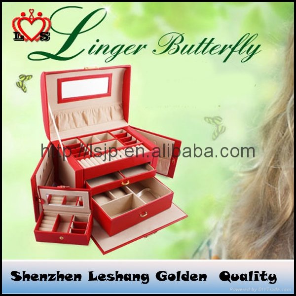 New Leather Jewellery Box Manufacturer and Velvet Jewelry Box 5