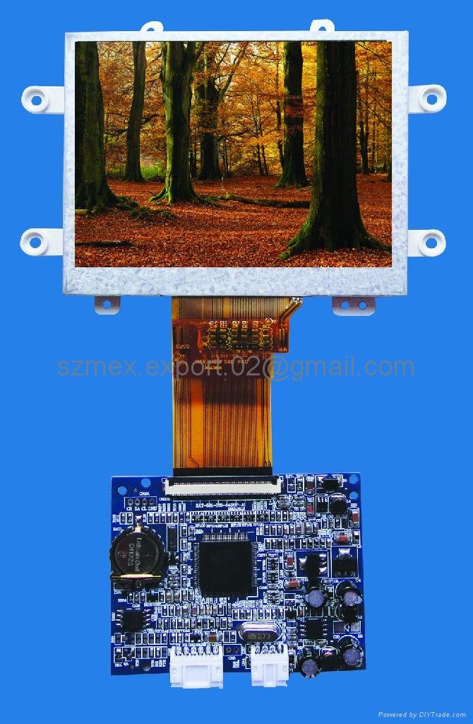 4'' TFT LCD modulewith memory, panel with frame